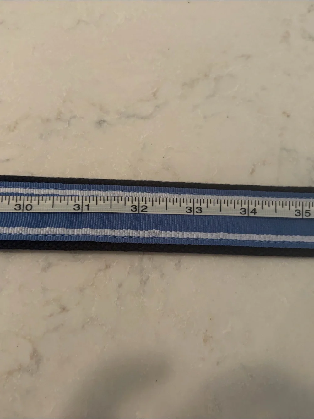 Vineyard Vines Blue and Light Blue Striped Kids Webbing Belt